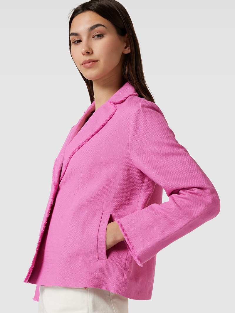 Blazer mit Knopfverschluss in pink