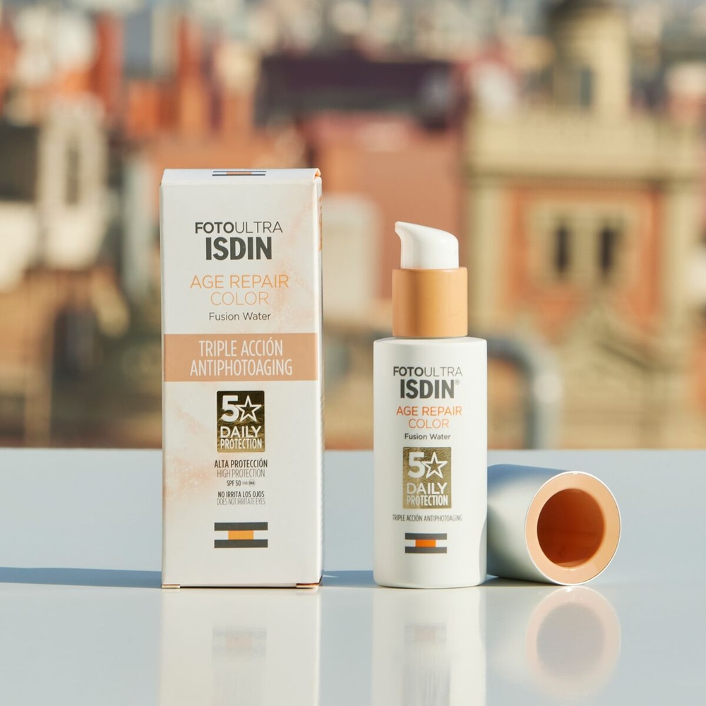 isdin Age Repair Color Crème solaire teintée Anti-âge SPF50