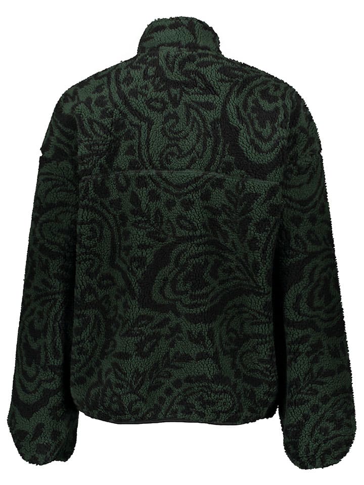 ONLY & SONS Fleecejacke in Dunkelgrün/ Schwarz günstig kaufen