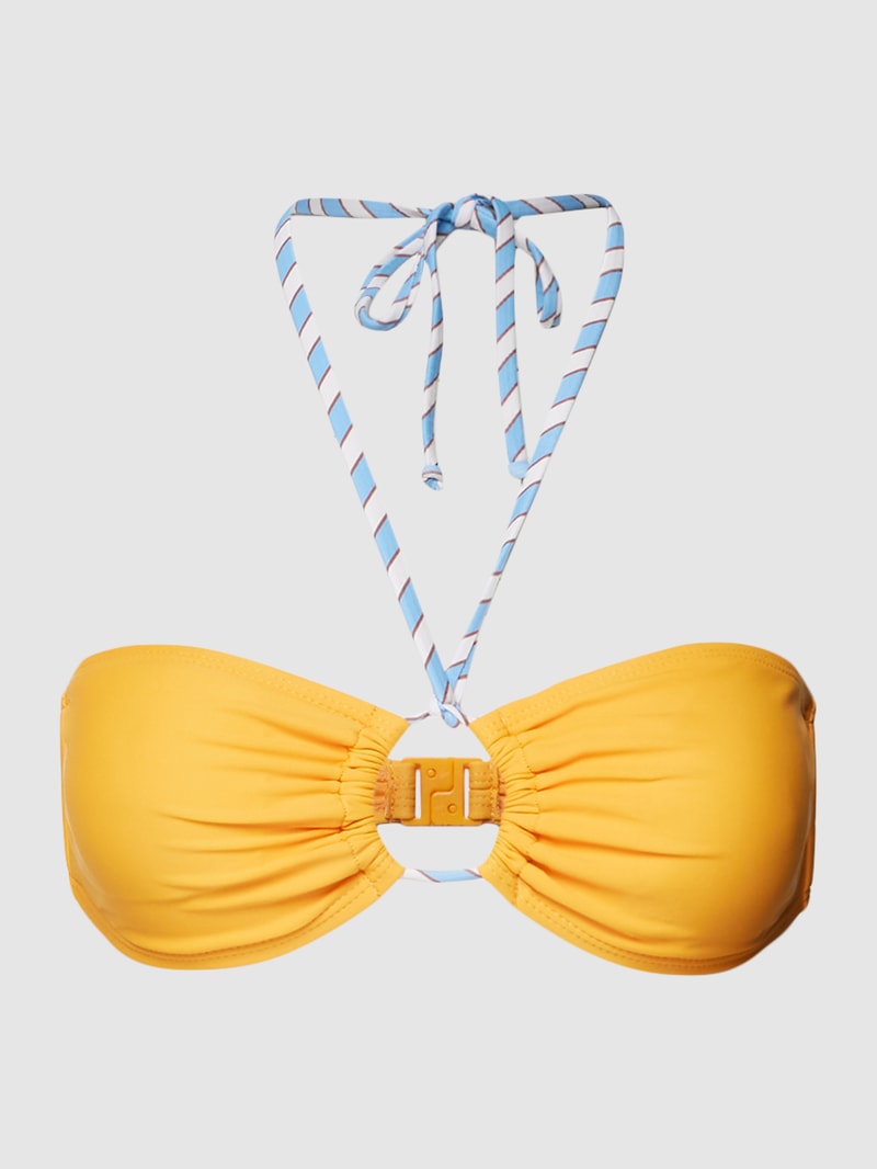 Bikini-Oberteil in Bandeau-Form Modell 'Solid Brinley' in orange