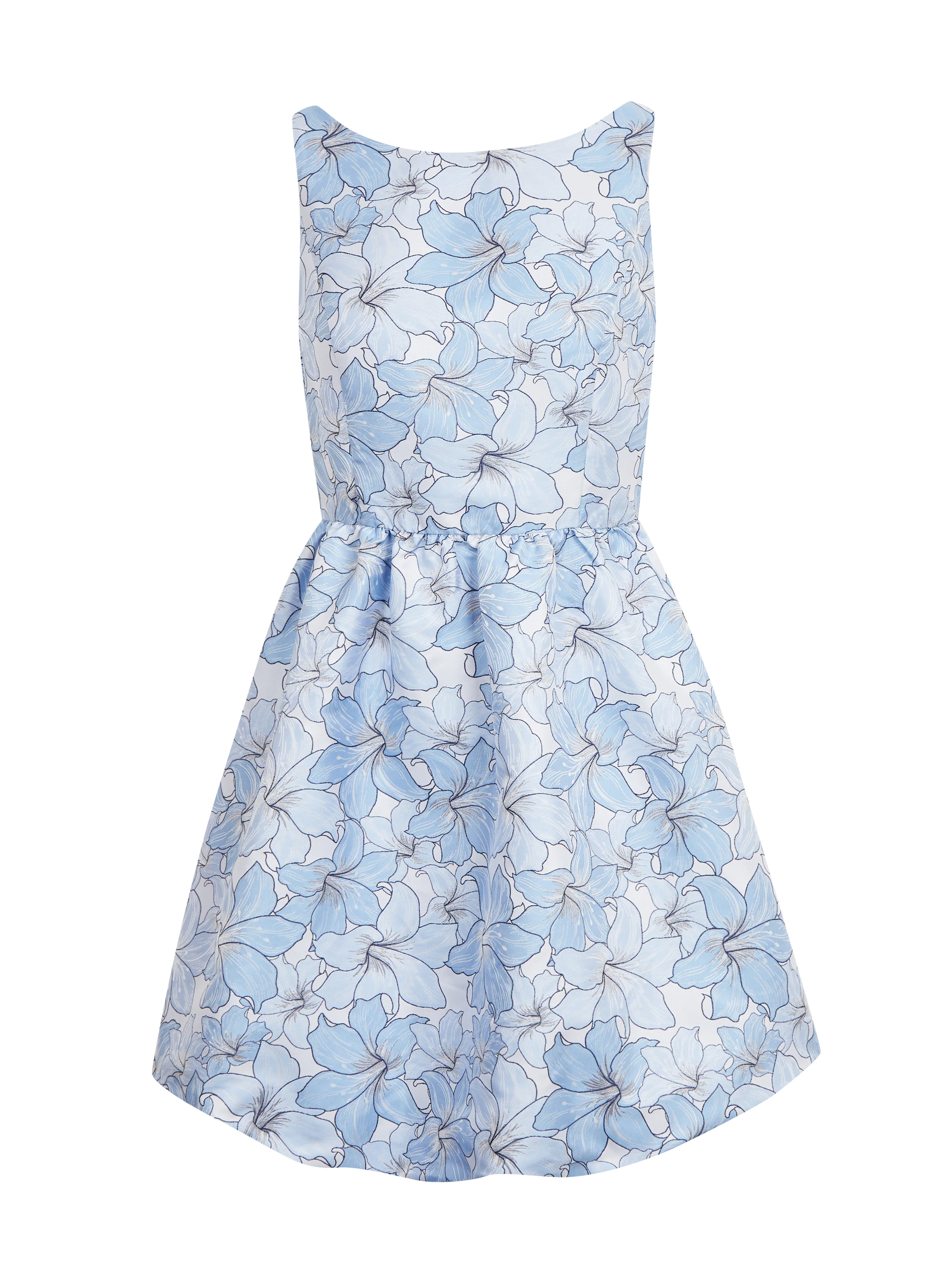 Hellblaues Damen-Blumenkleid ORSAY