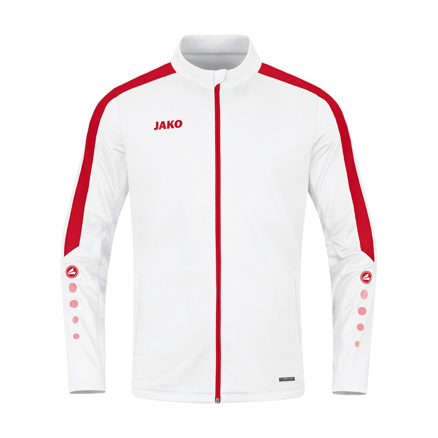 JAKO Power Polyesterjacke Kids Weiss Rot F004