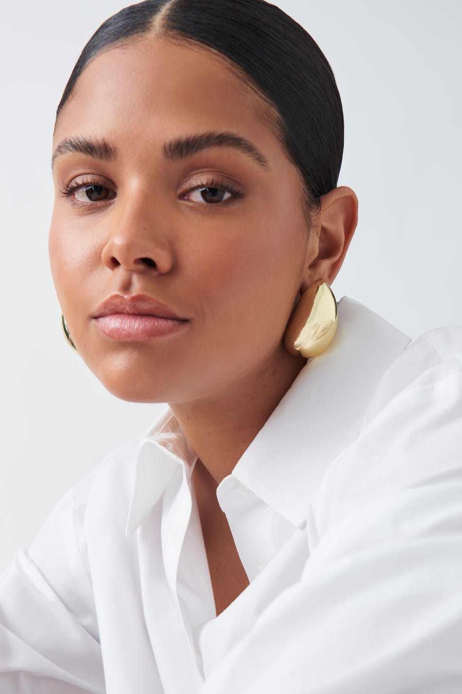 Big drop earrings