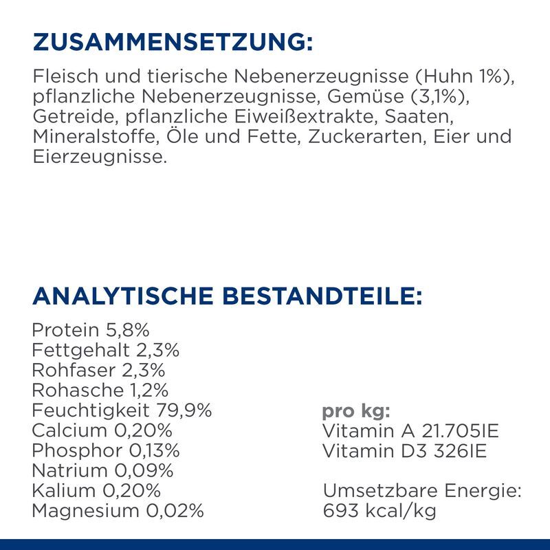 Hill's Hundenassfutter Hill's Prescription Diet Metabolic Ragout mit Huhn und Gemüse 24x156g