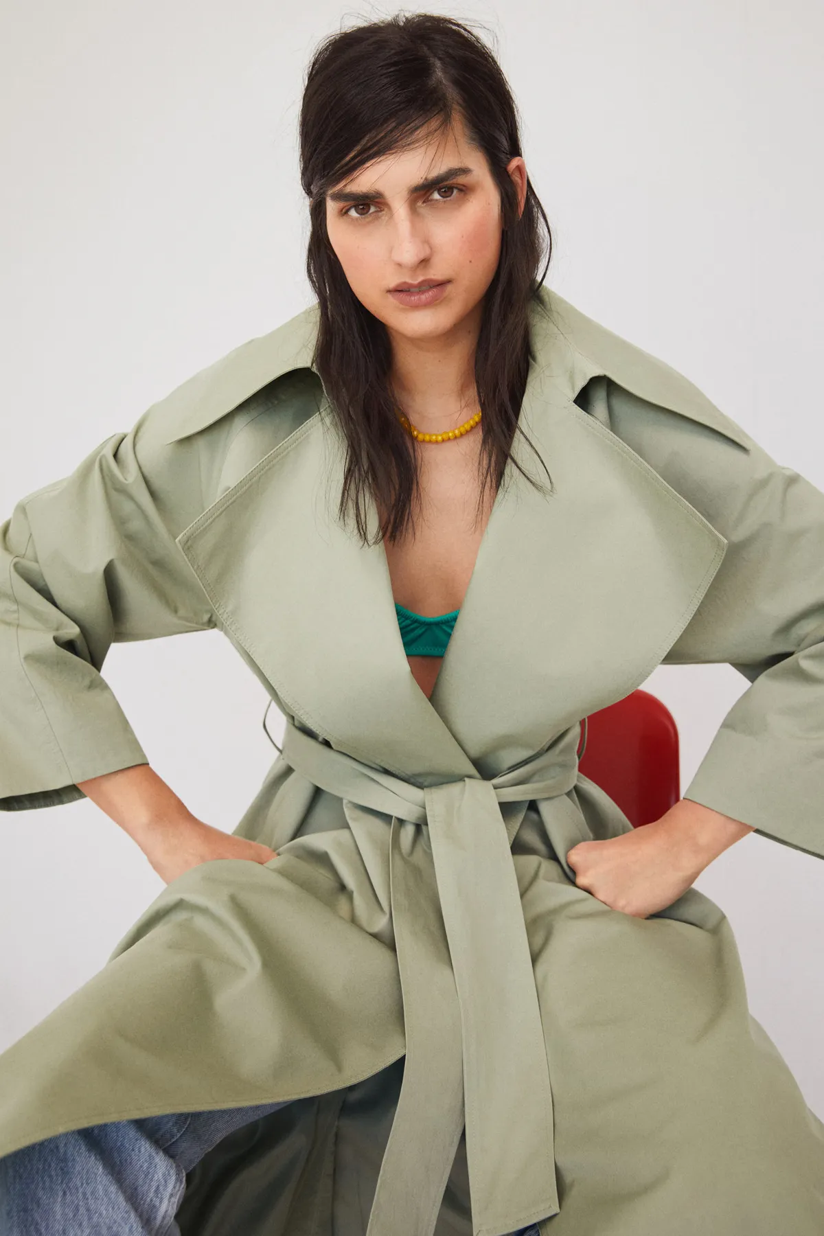 MANGO  27094018 Damen/Mädchen Mintgrün