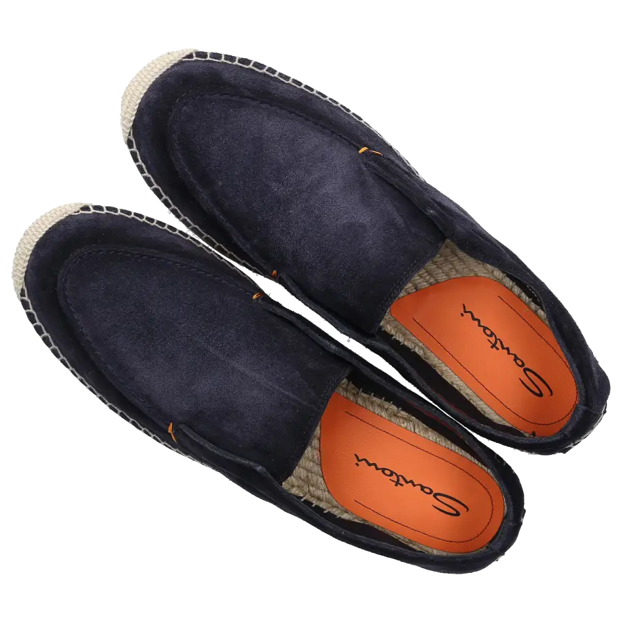Santoni - Espadrilles 18405 Veloursleder - blau