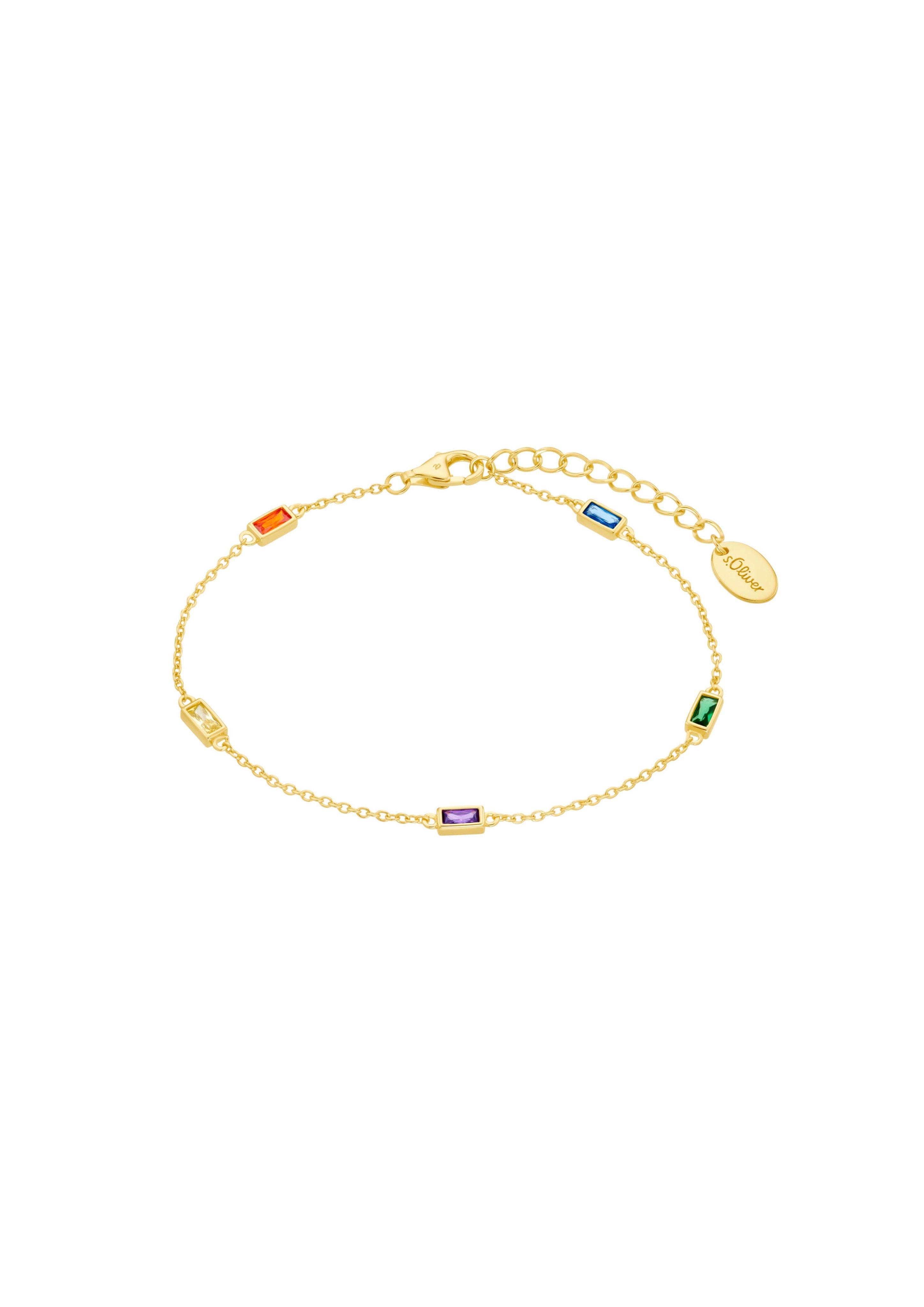 Armband mit bunten Zirkoniasteinen  6007980-19E0