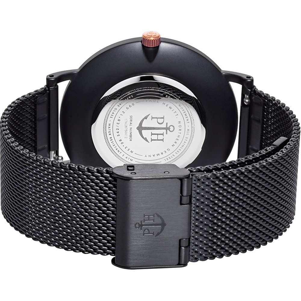 Paul Hewitt Montre pour hommes Acier inoxydable Montre