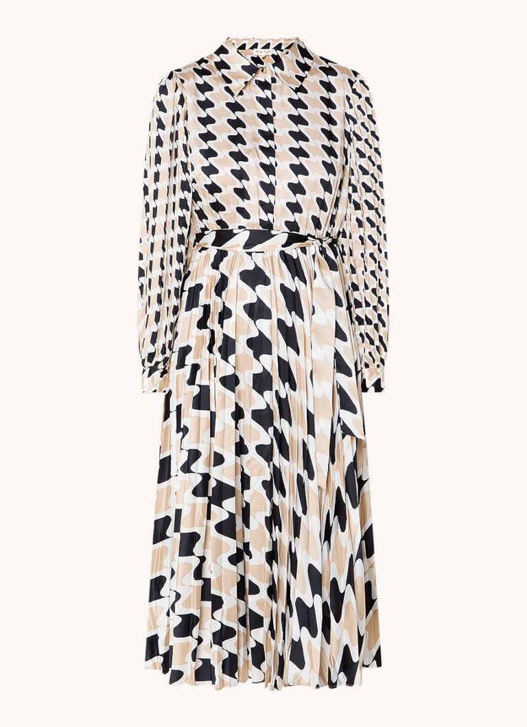 Robe tunique midi Phase Eight Lyric avec ceinture plissée et à nouer