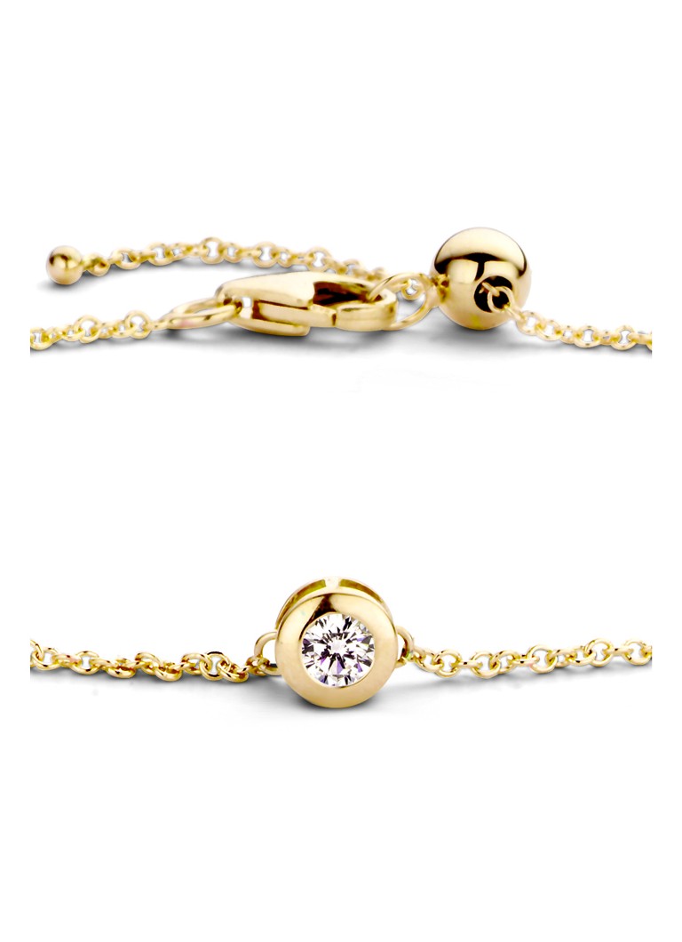 Bracciale Blush in oro giallo 14 carati con zirconi cubici 2167YZI