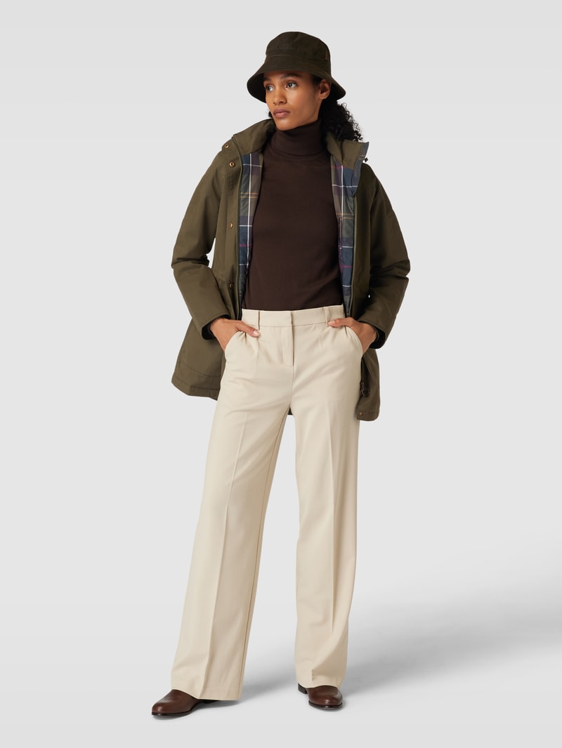 Jacke mit Eingrifftaschen Modell 'BUTTERCUP' in olivgrün