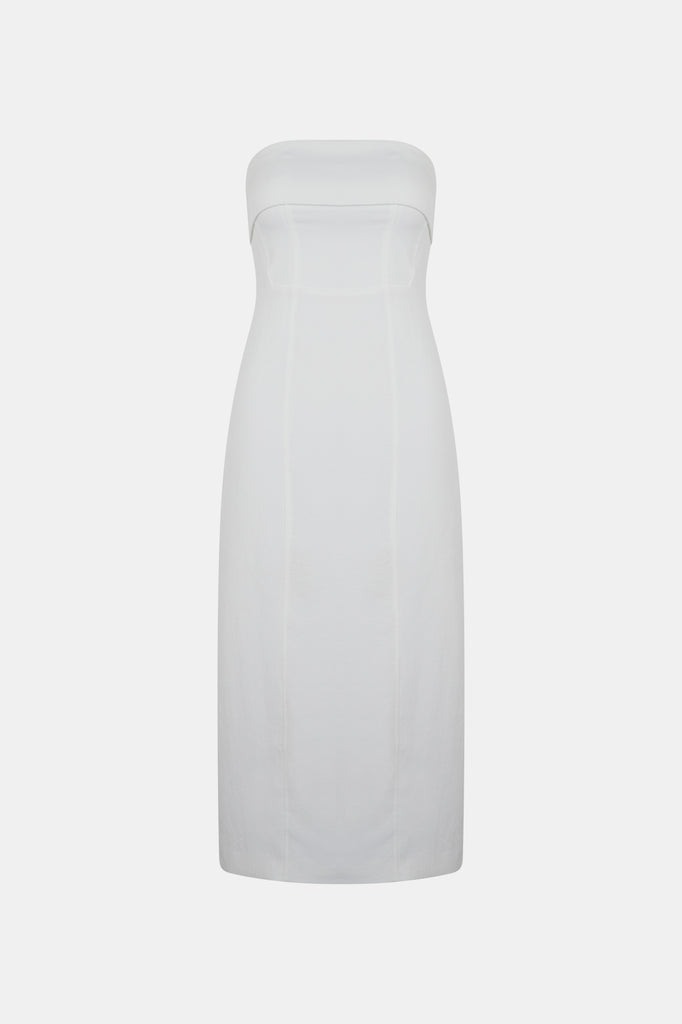 Robe Midi Bustier Oyster