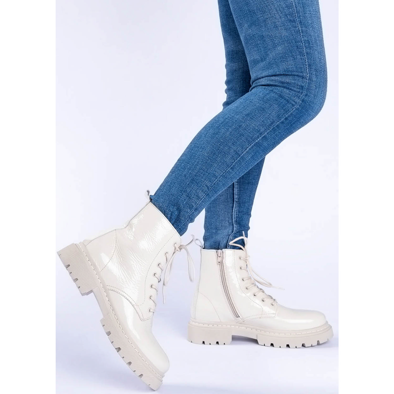 Palado Kea , Schnürstiefeletten, Damen, Weiß