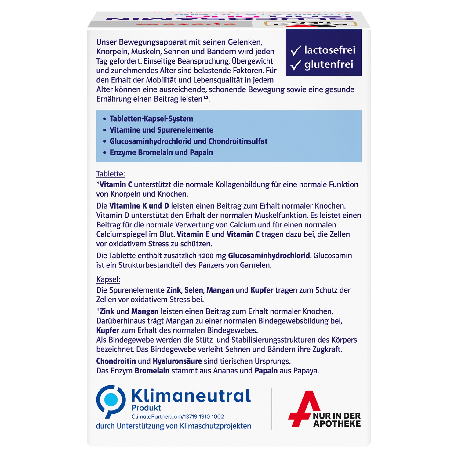 DOPPELHERZ Glucosamin 1200 Duo system Kombipackung