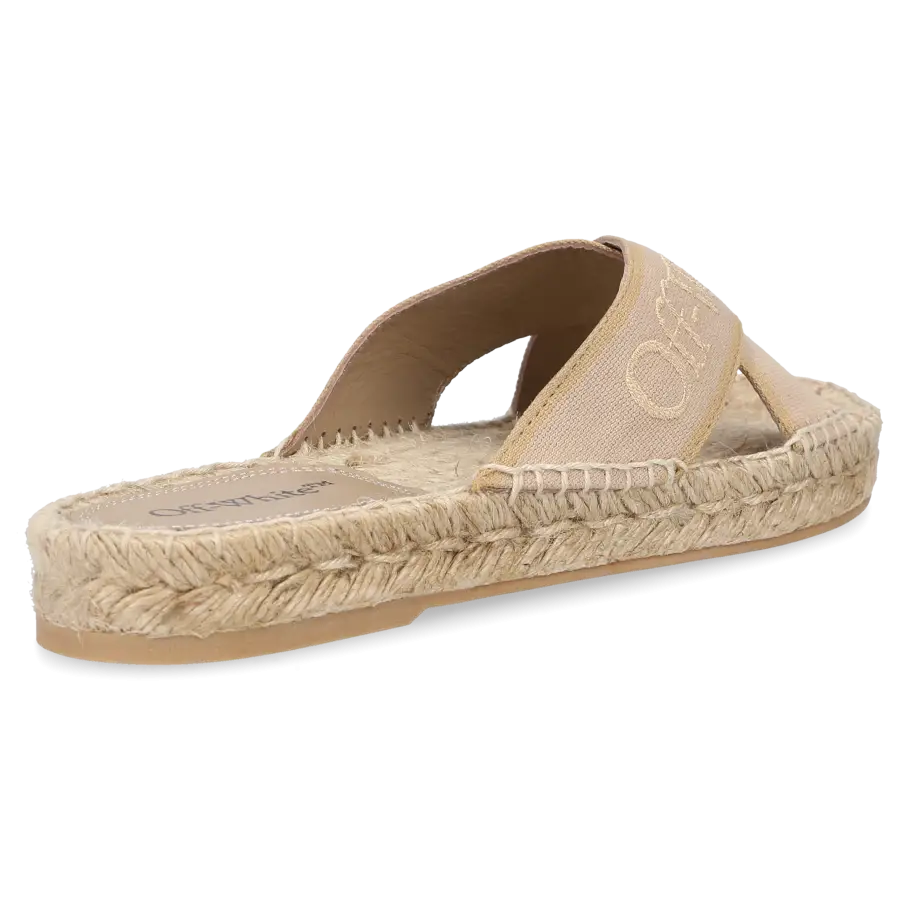 Off-White - Sandalen OWIB012S Baumwolle - beige