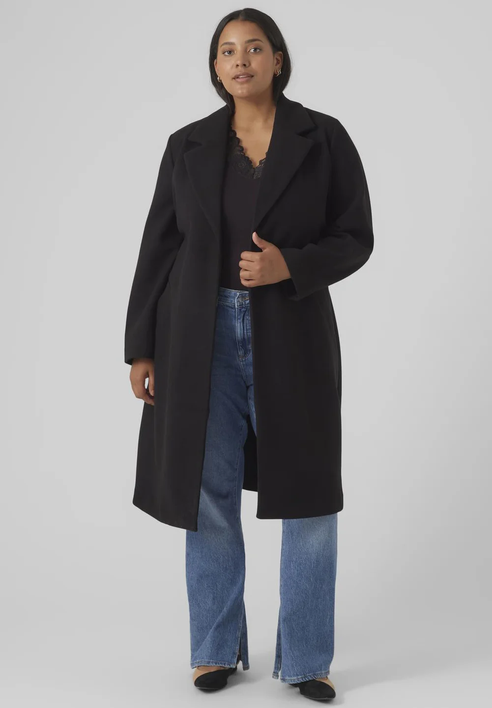 Vero Moda Curve VMCFORTUNEAYA ABRIGO LARGO - Abrigo clásico