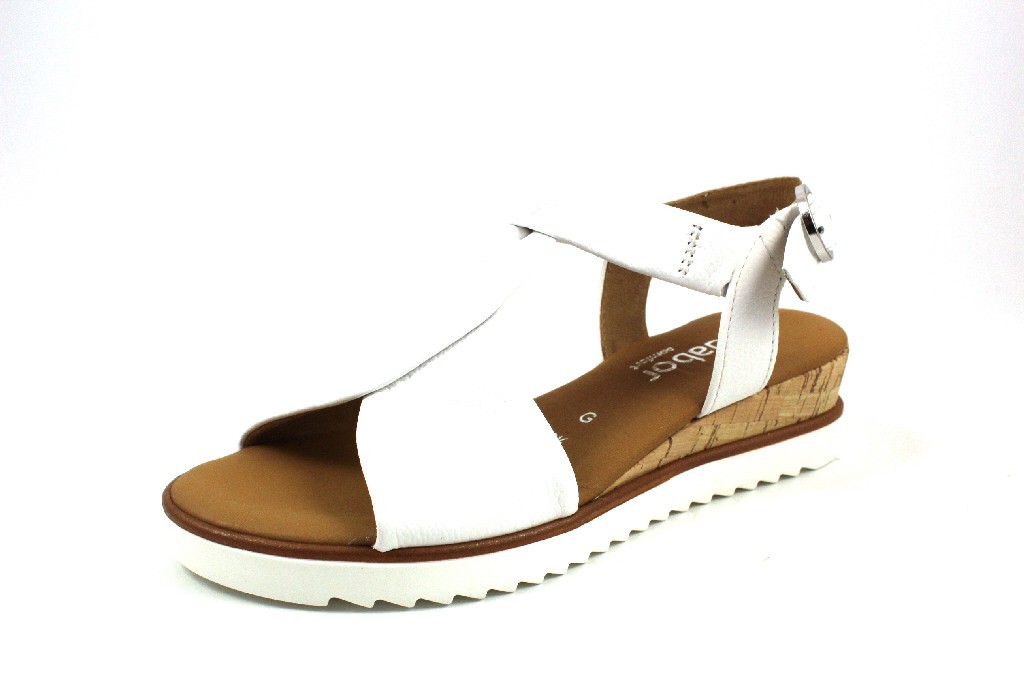 GABOR Komfort Sandalen weiss Gabor Comfort Keilsandalette 22.751.50 W