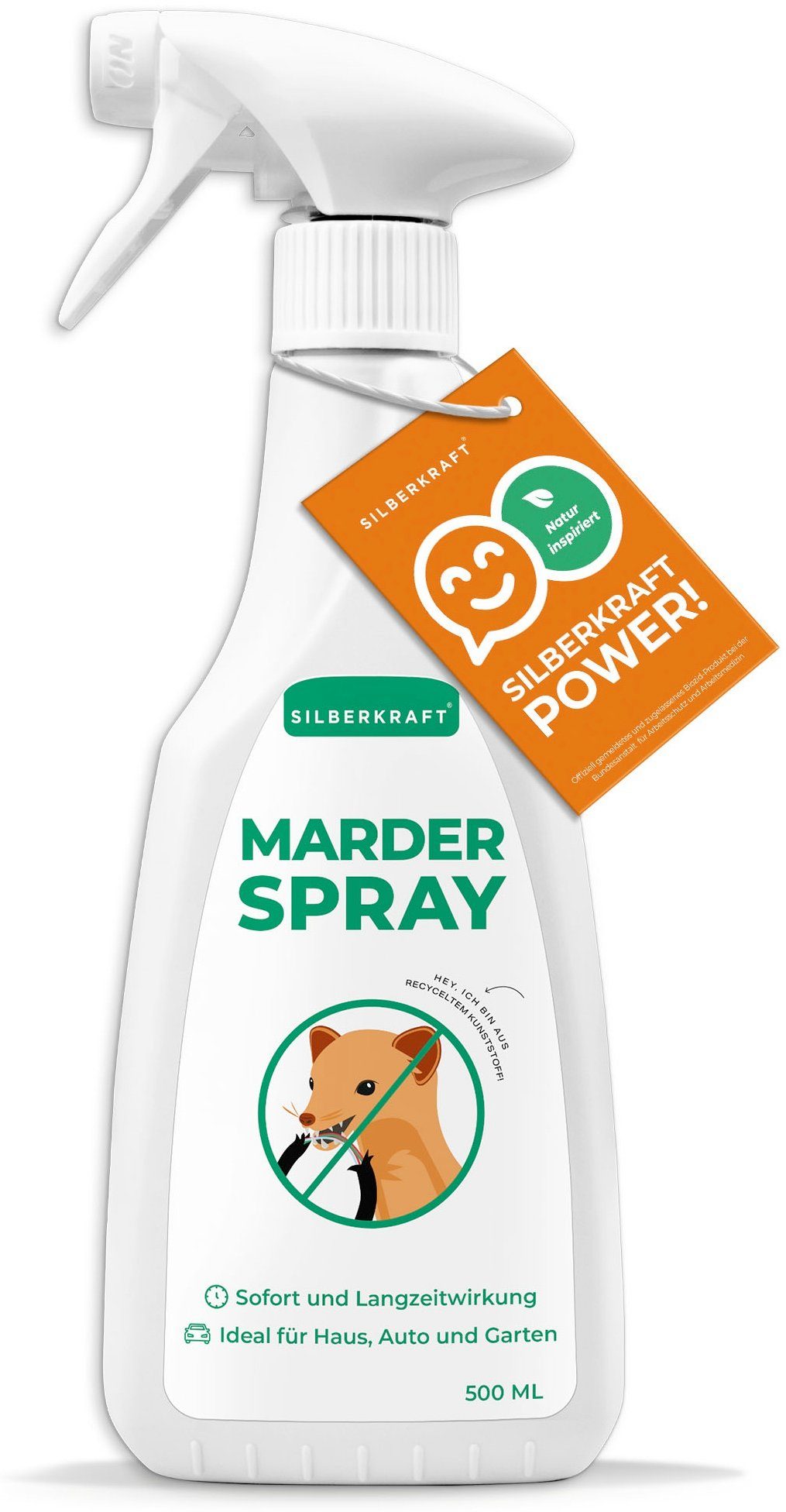 Silberkraft Insektenspray Marderspray 500 ml, 500 ml, 1-St.