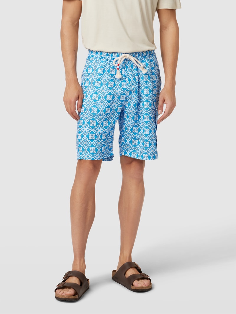 Bermudas aus Leinen Modell 'MARSEILLE' in türkis