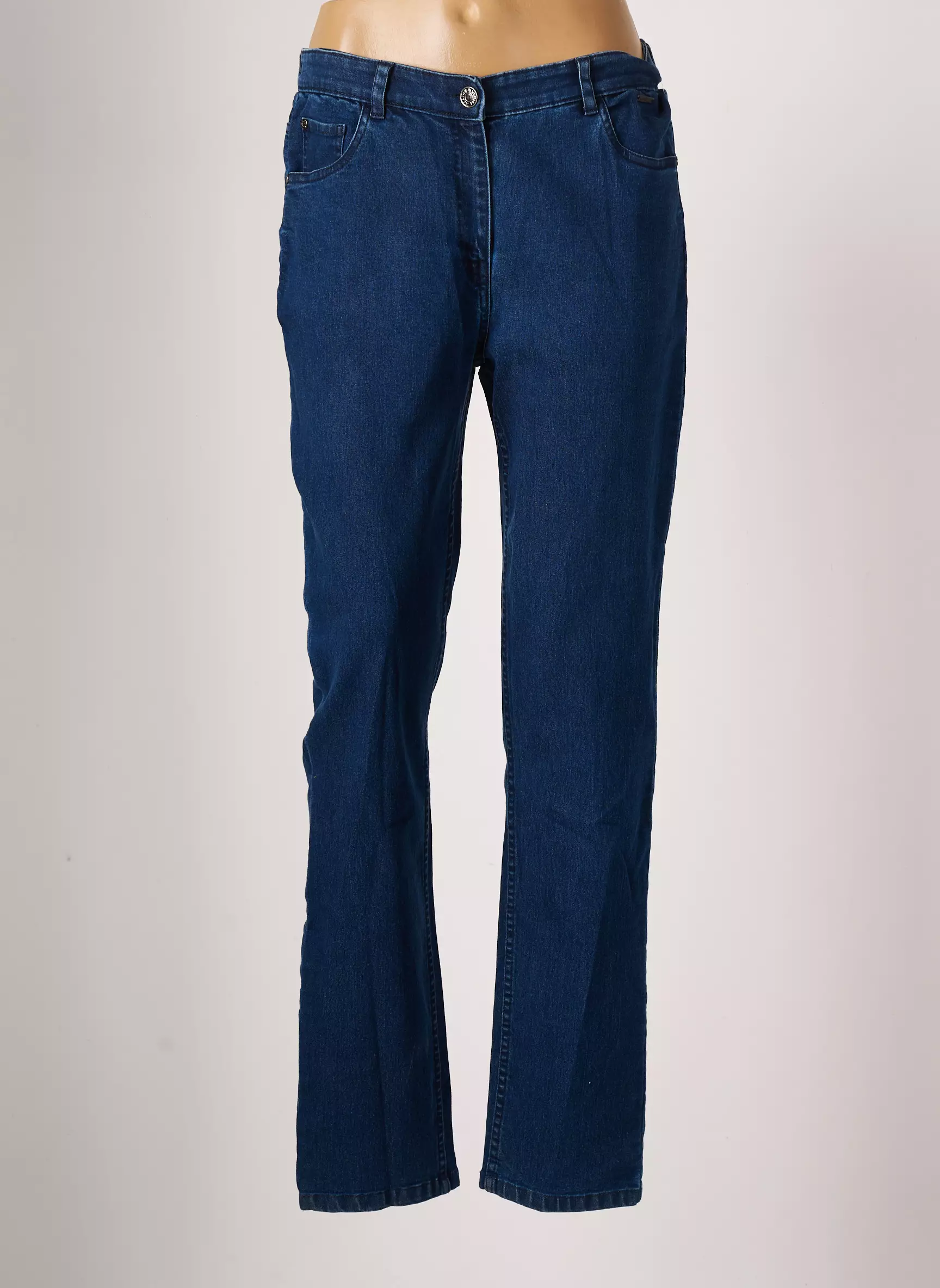 Agathe   Louise Jeans Coupe Slim Femme couleur bleu