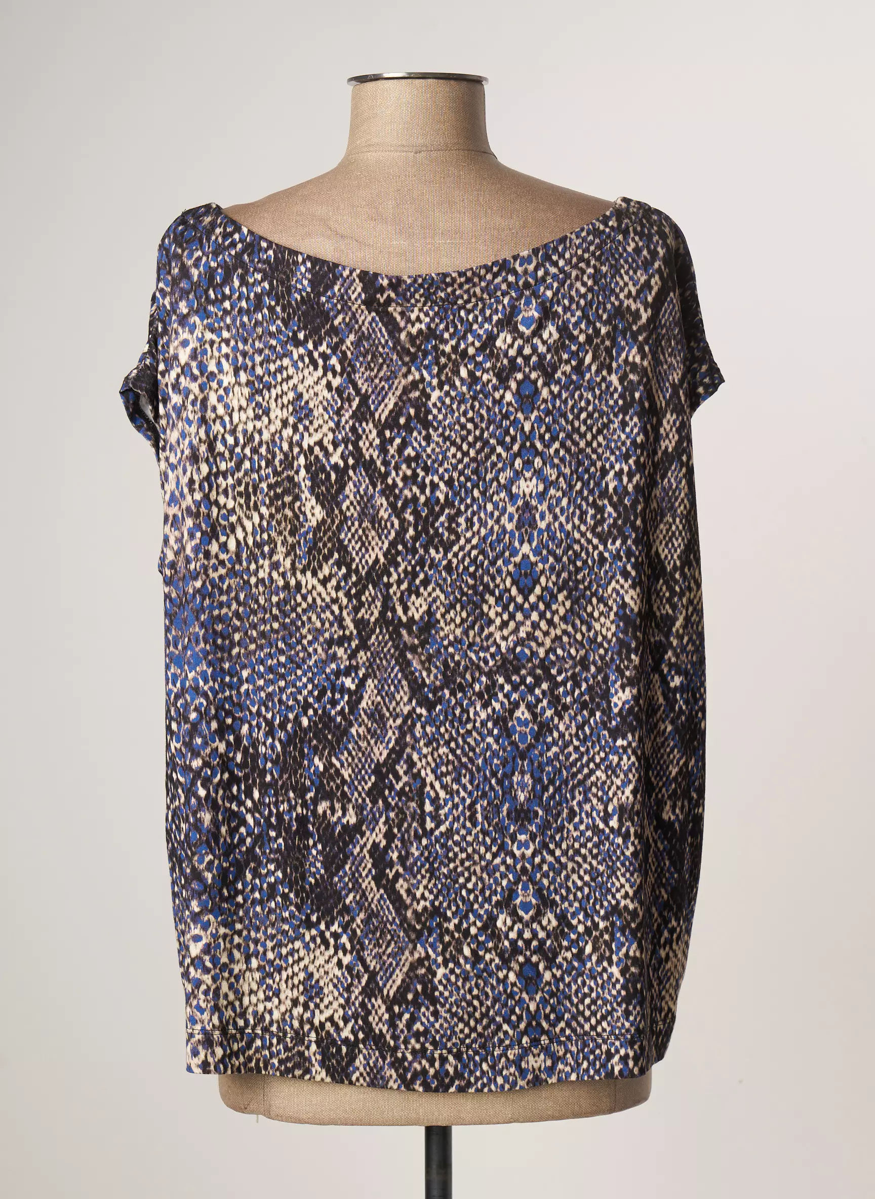 Majestic Filatures Tshirts Femme couleur bleu