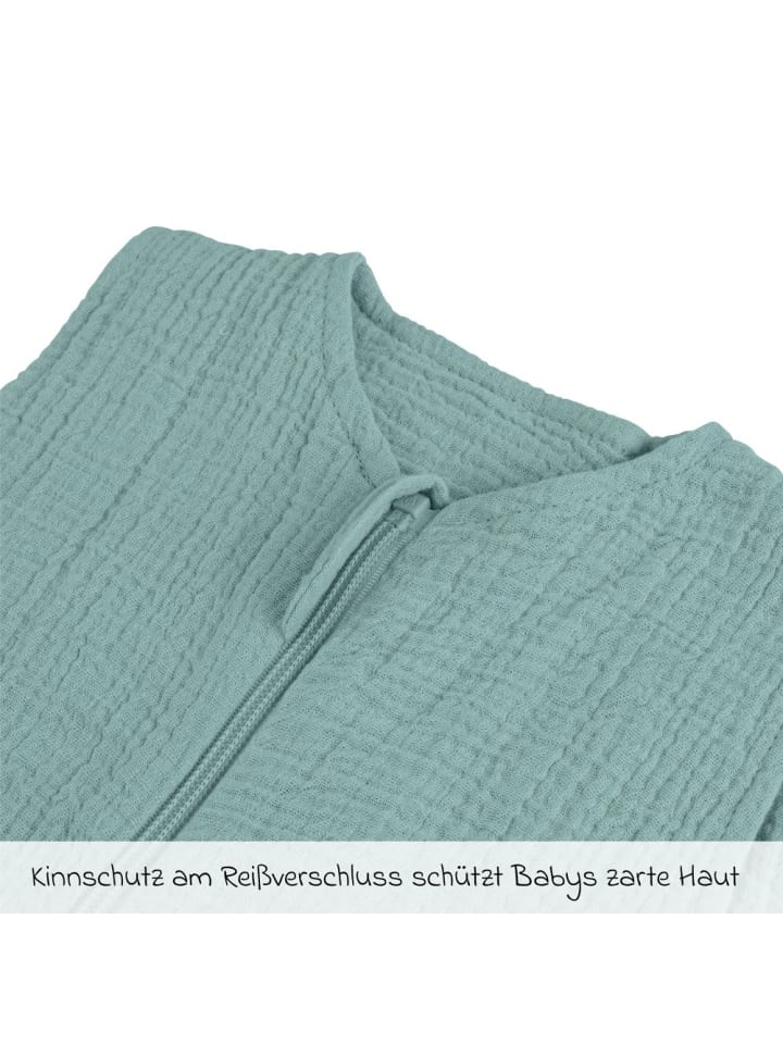 LaLoona Sommer-Schlafsack Musselin / Mull - Mint in gruen günstig kaufen