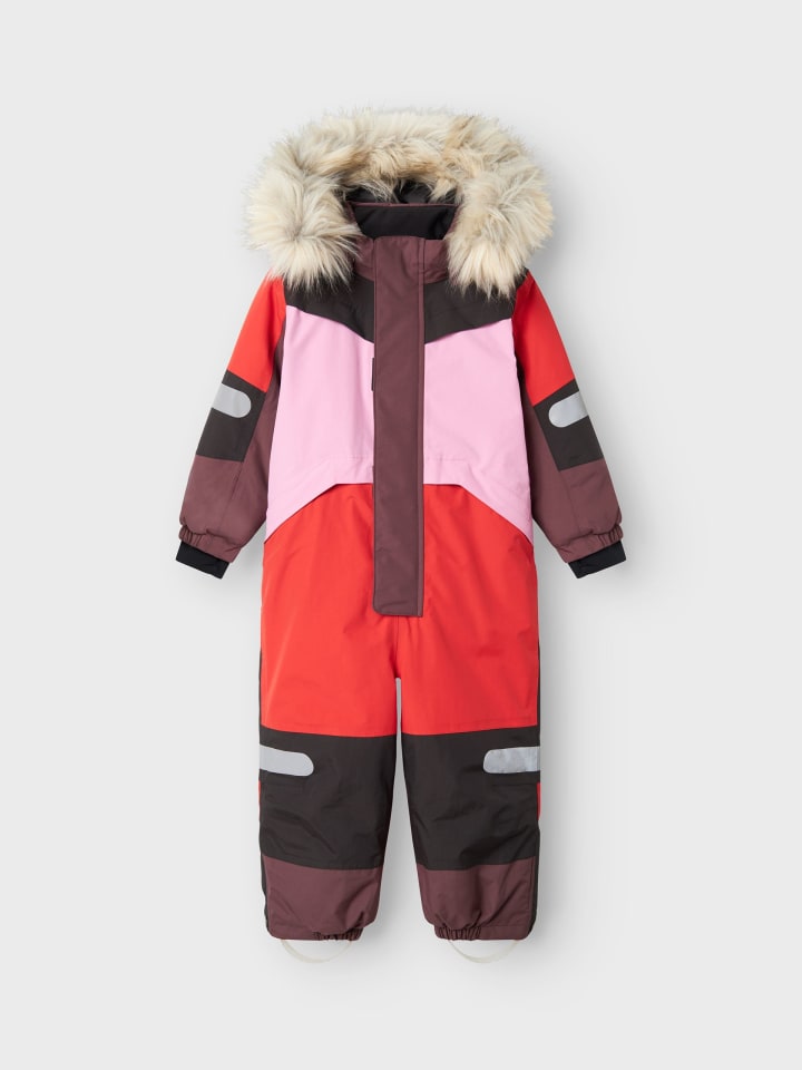 name it Skianzug NMNSTORM12 SKI SUIT BLOCK in valiant poppy günstig kaufen