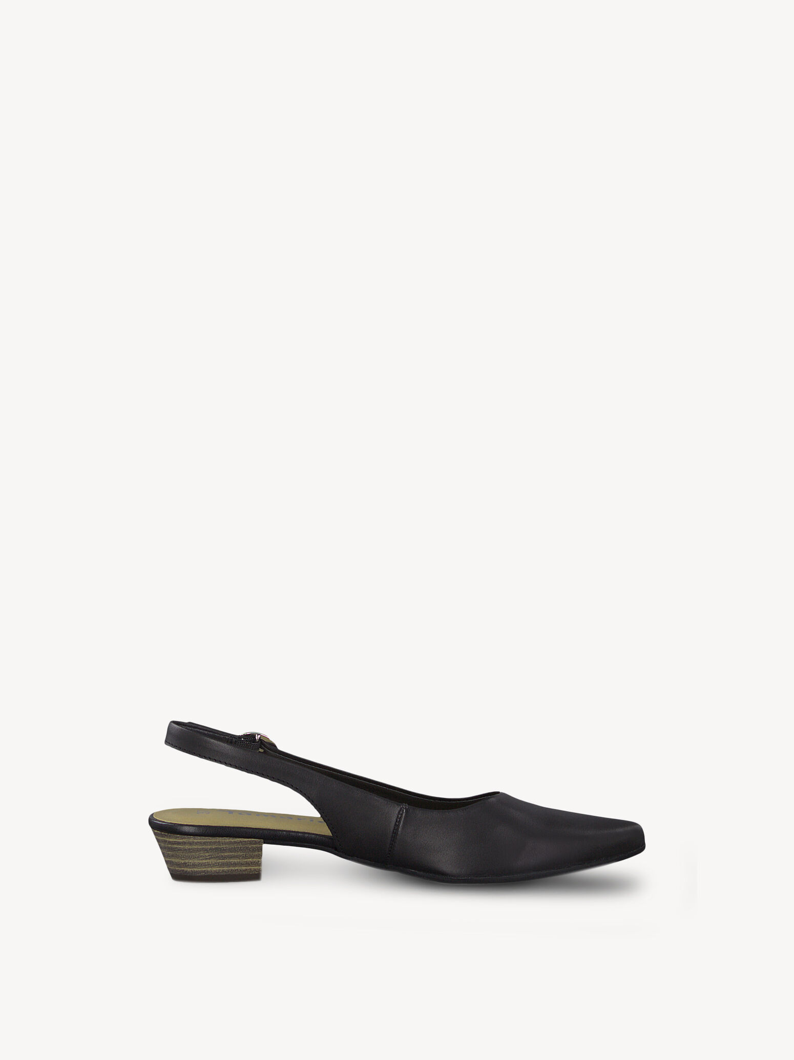 Escarpin en cuir - noir