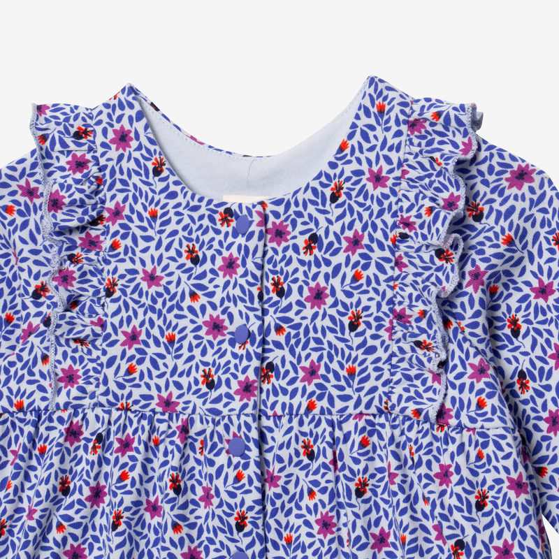 Combi longue bébé fille micro fleurs beige Catimini