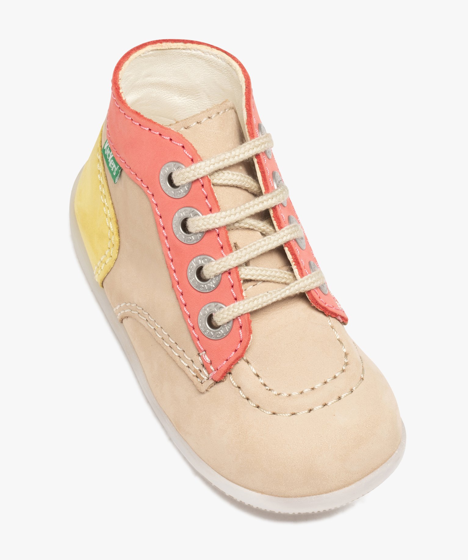 Chaussures premiers pas bébé fille en cuir multicolores - ... taupe | GEMO