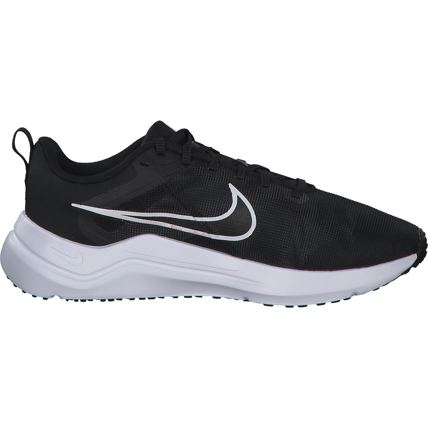 Nike Downshifter 12 DD9294, Sneakers Low, Damen, black/white-smoke grey-platinu