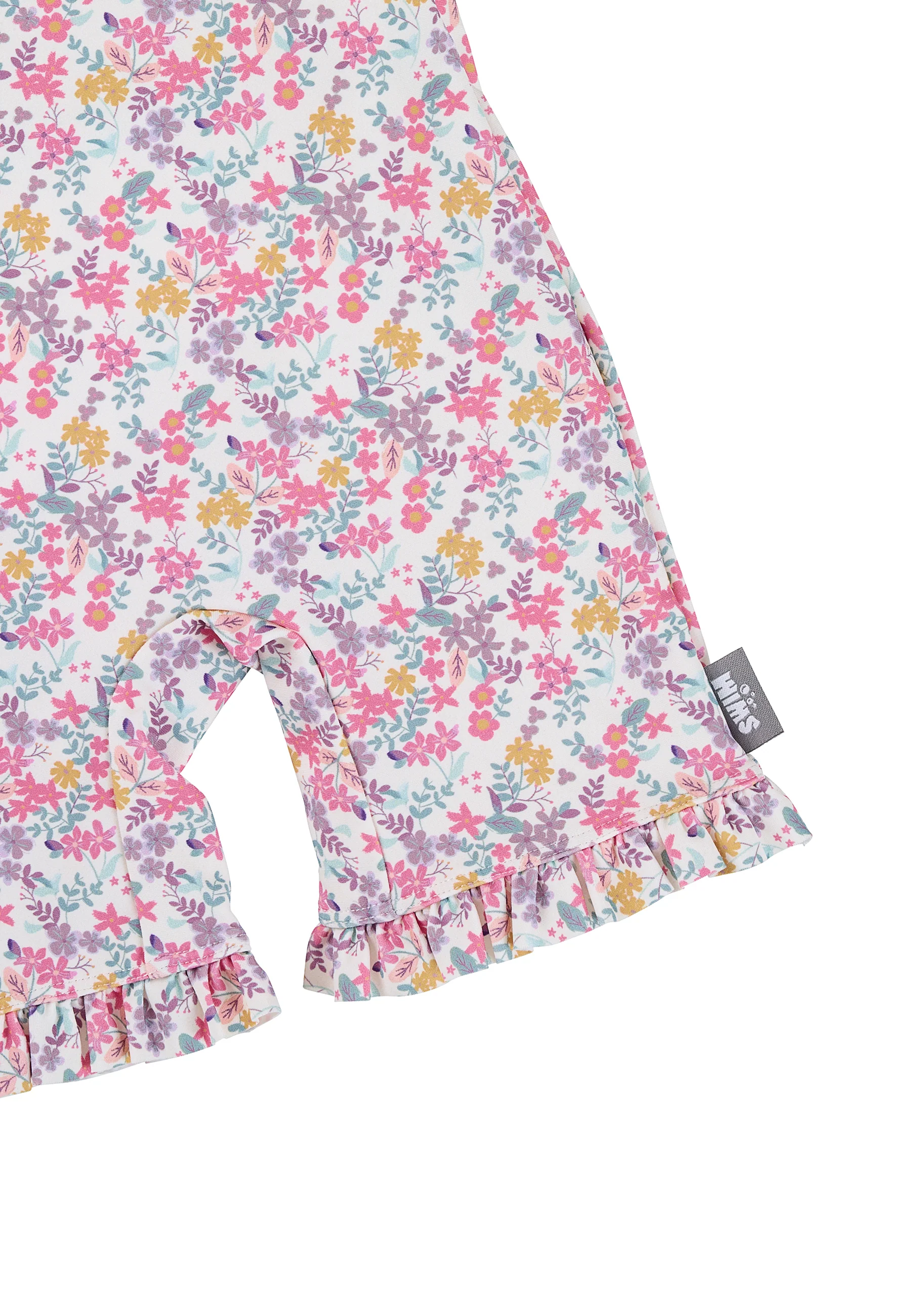 Schwimmoverall bedruckt mit Blumen in ecru