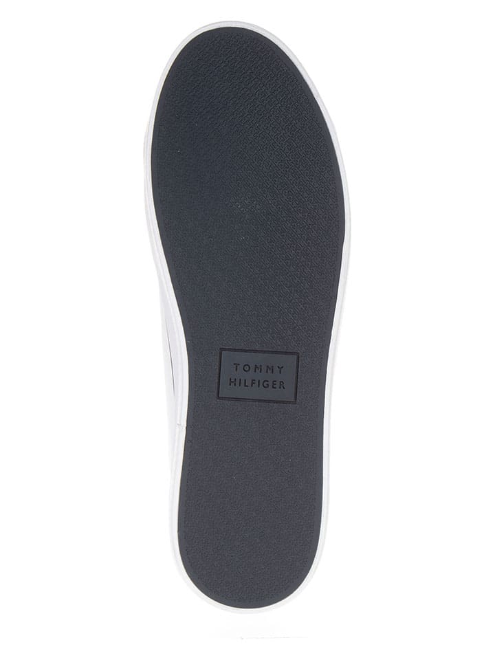 Tommy Hilfiger Shoes Leder-Sneakers in Weiß günstig kaufen