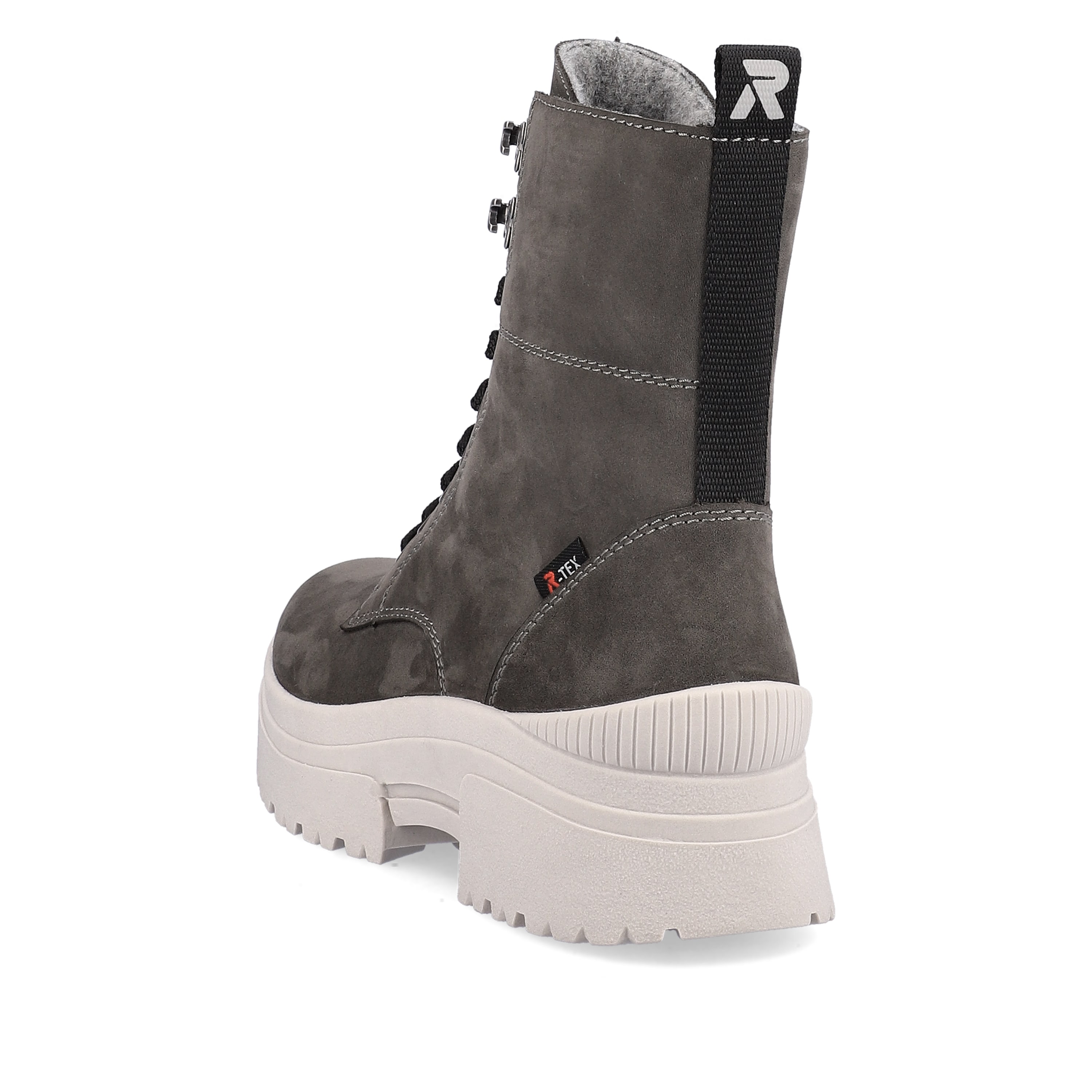 Rieker Damen Schnürstiefel graphite