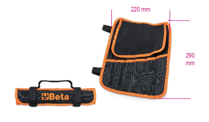 Beta 020020010 Dolga torbica iz poliestra, 6 praznih žepov - 22x29 cm