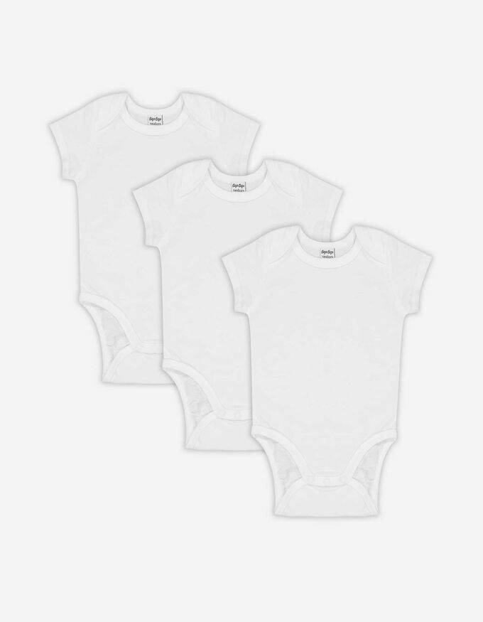 Newborn Kurzarmbody - 3er-Pack