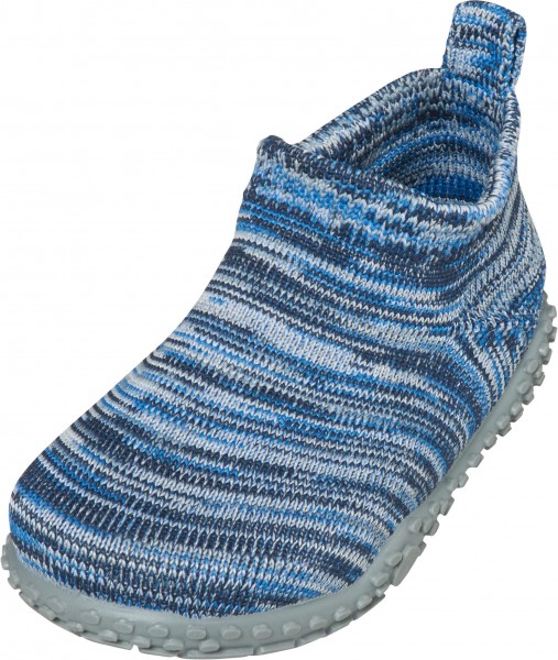 Playshoes ~ Hausschuh Strick ~ Blau