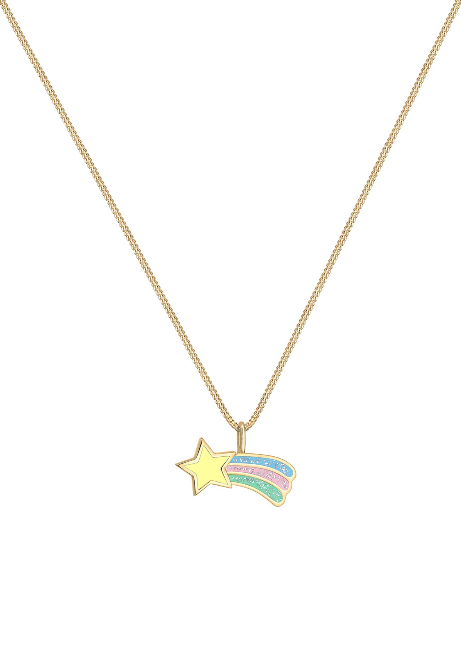 Ciondolo da donna Elli a forma di stella cadente multicolore - Argento 925/1000