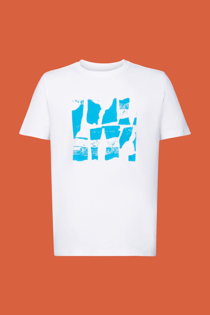 T-Shirt mit Frontprint, 100% Baumwolle