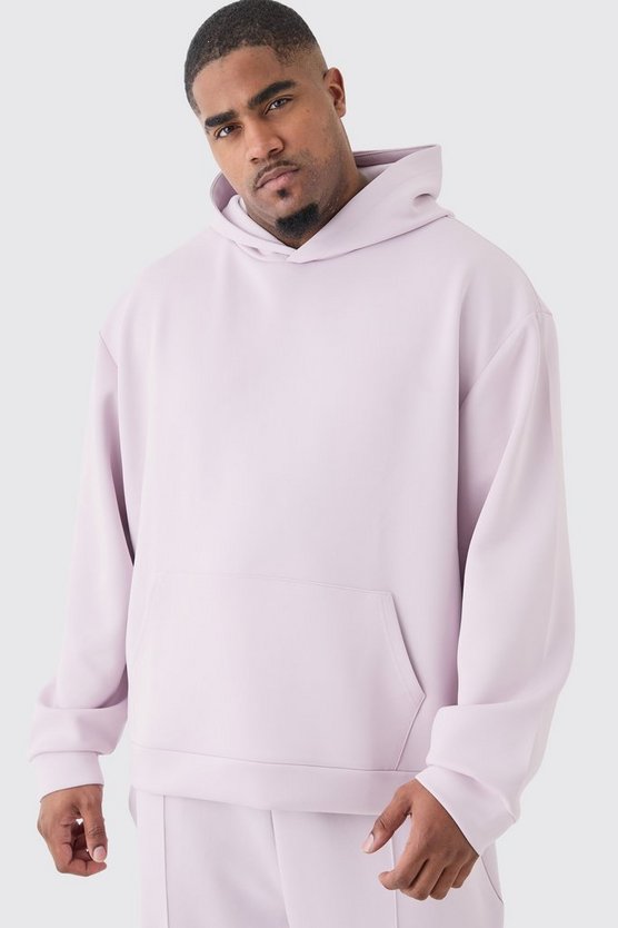 Plus kastiger Oversize Scuba Hoodie