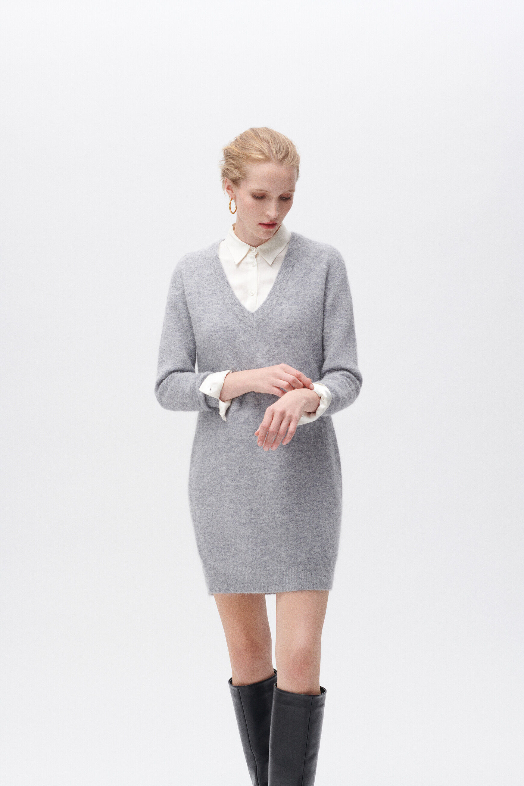 Robe ricky gris femme