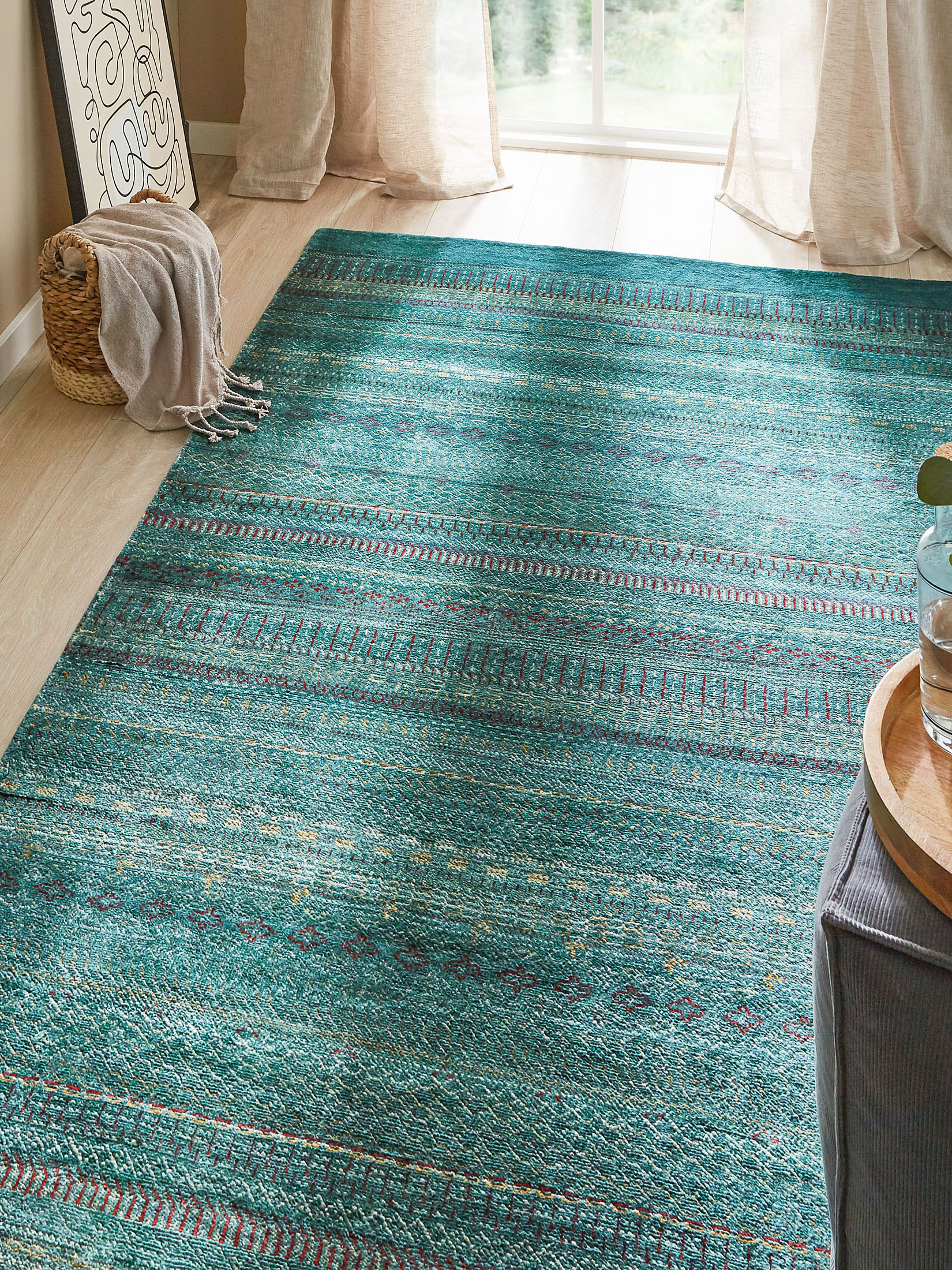 Besima Contemporary-Gabbeh, Turquoise