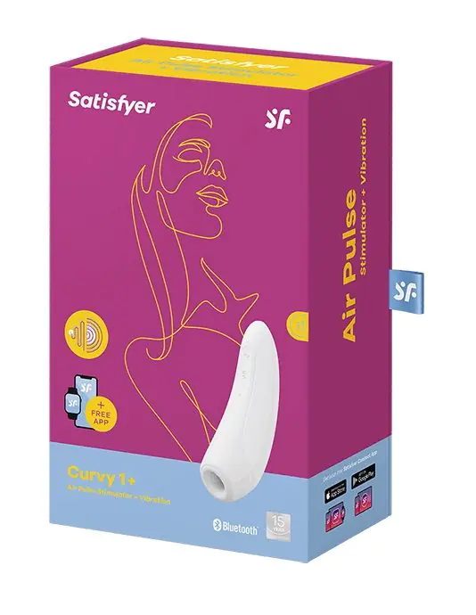 „Satisfyer Curvy 1+“ baltas