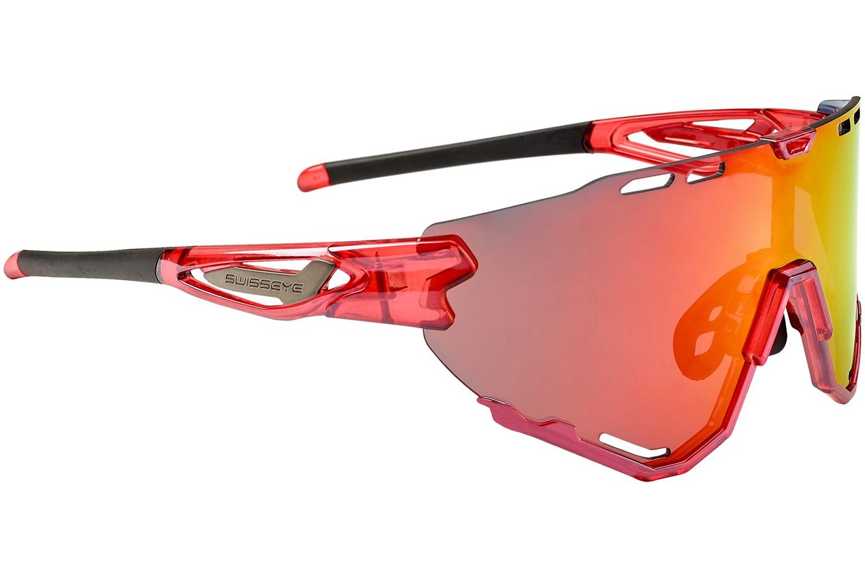 Swiss Eye Mantra shiny laser red / smoke BR Revo Lens