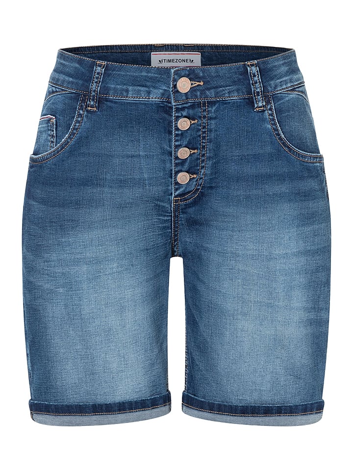 Timezone Jeans-Shorts in Blau günstig kaufen