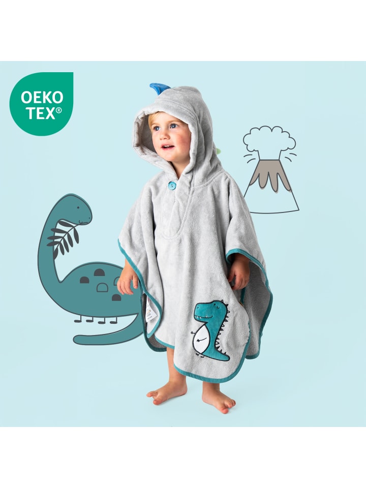 Schlummersack Frottee Badeponcho in Grau günstig kaufen 1-3 Jahre