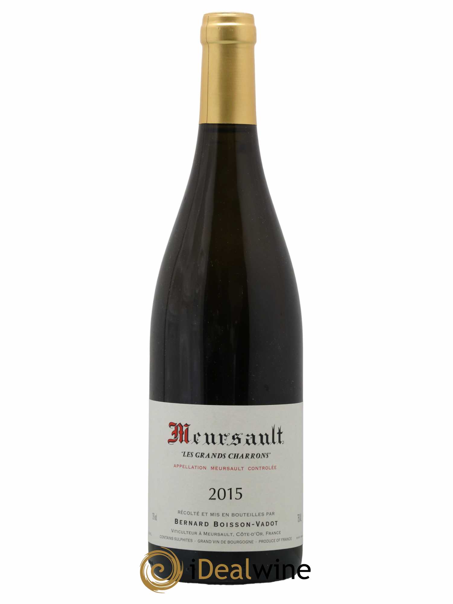 Meursault Les Grands Charrons Boisson-Vadot (Domaine)  2015 - Lot de 1 Bouteille