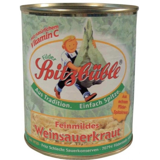 Filder Spitzbüble feinmildes Weinsauerkraut 810G