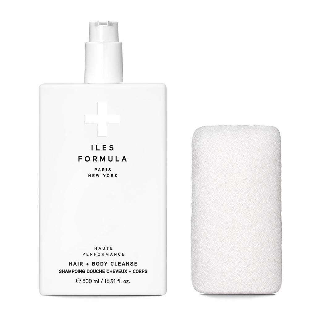 Iles Formula Hair & Body Cleanse + Sponge 500 ml