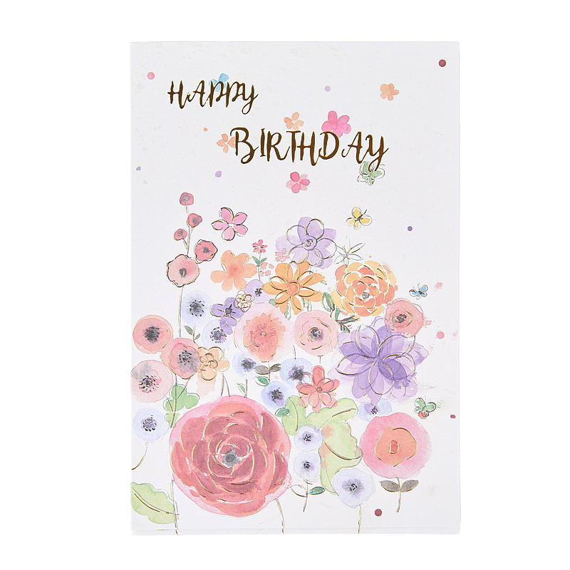 Kort blomster happy birthday